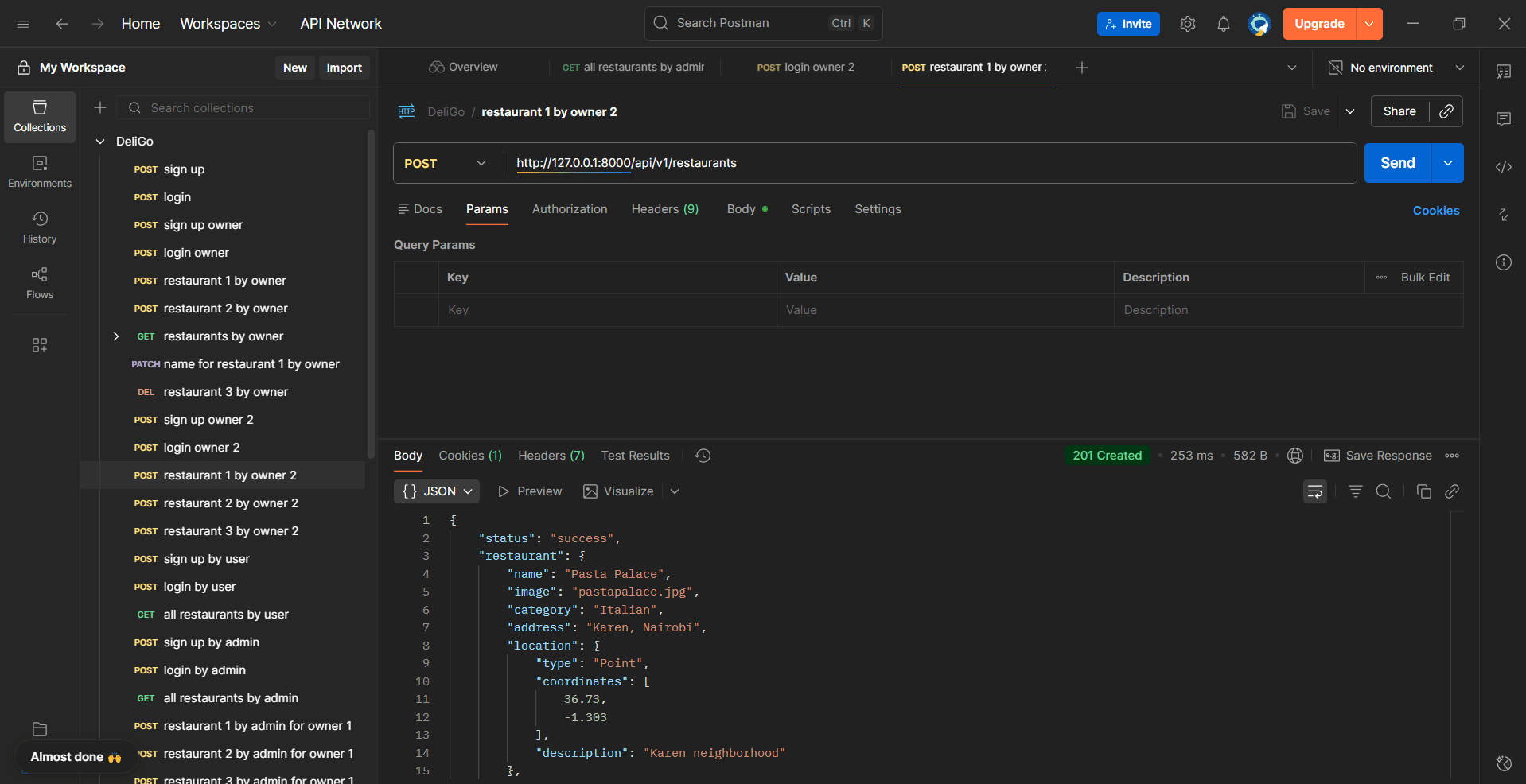 Deligo API interface